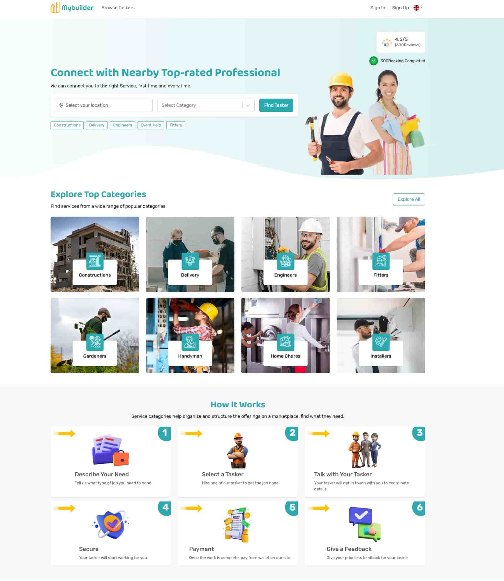 Launch Your Own Service Marketplace — MyBuilder Clone Script